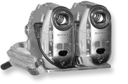 Stereoskopische Videokamera bestehend aus zwei Sony DCR-HC40